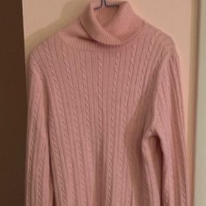 Izod Cable Knit Pink Sweater